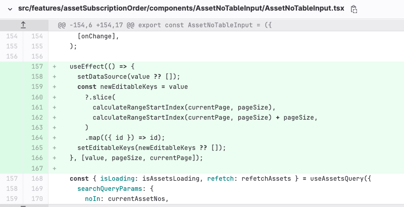 Sync editableKeys with dataSource: ensure input display state matches the current data, especially after edits or deletions