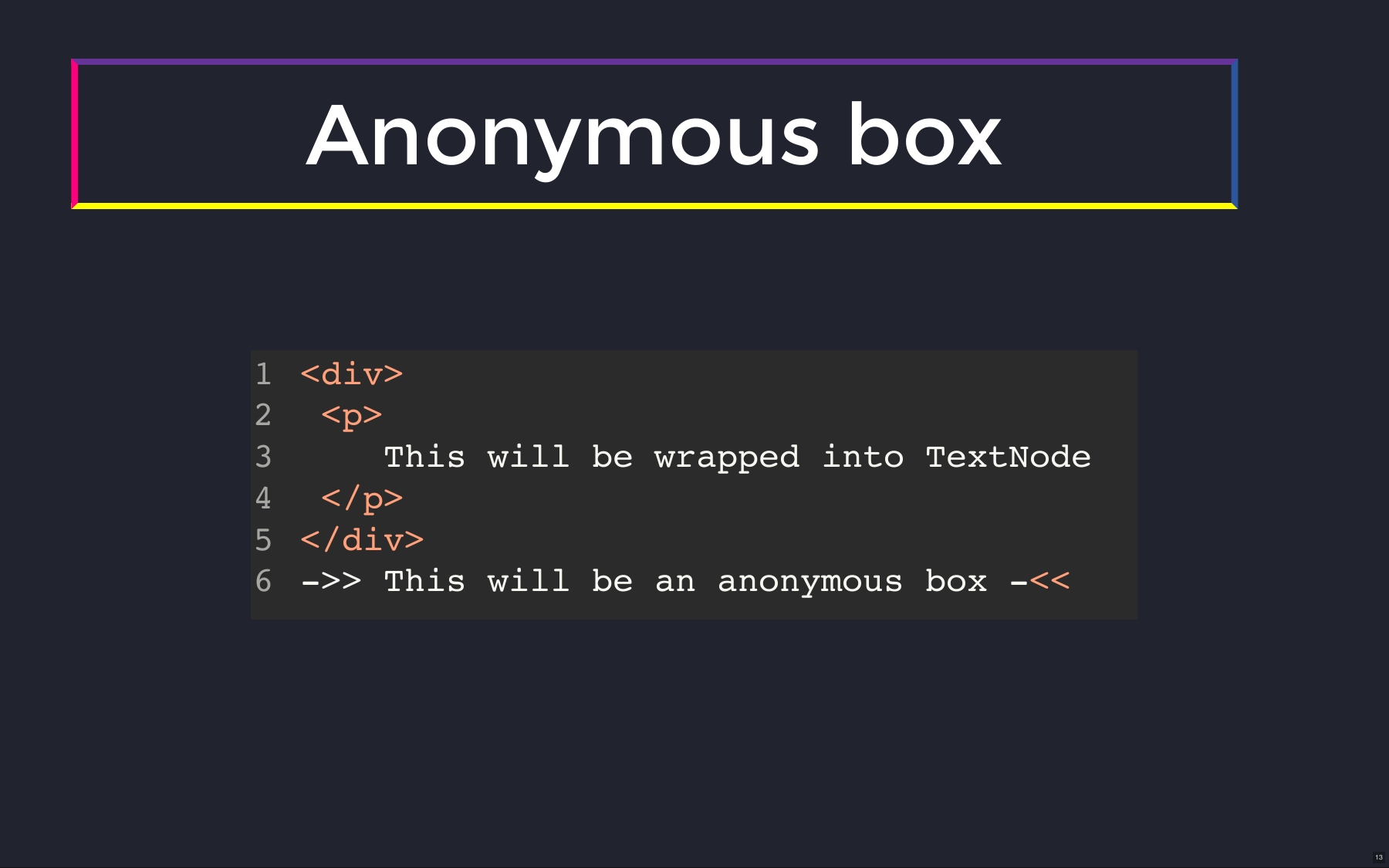 Anonymous box