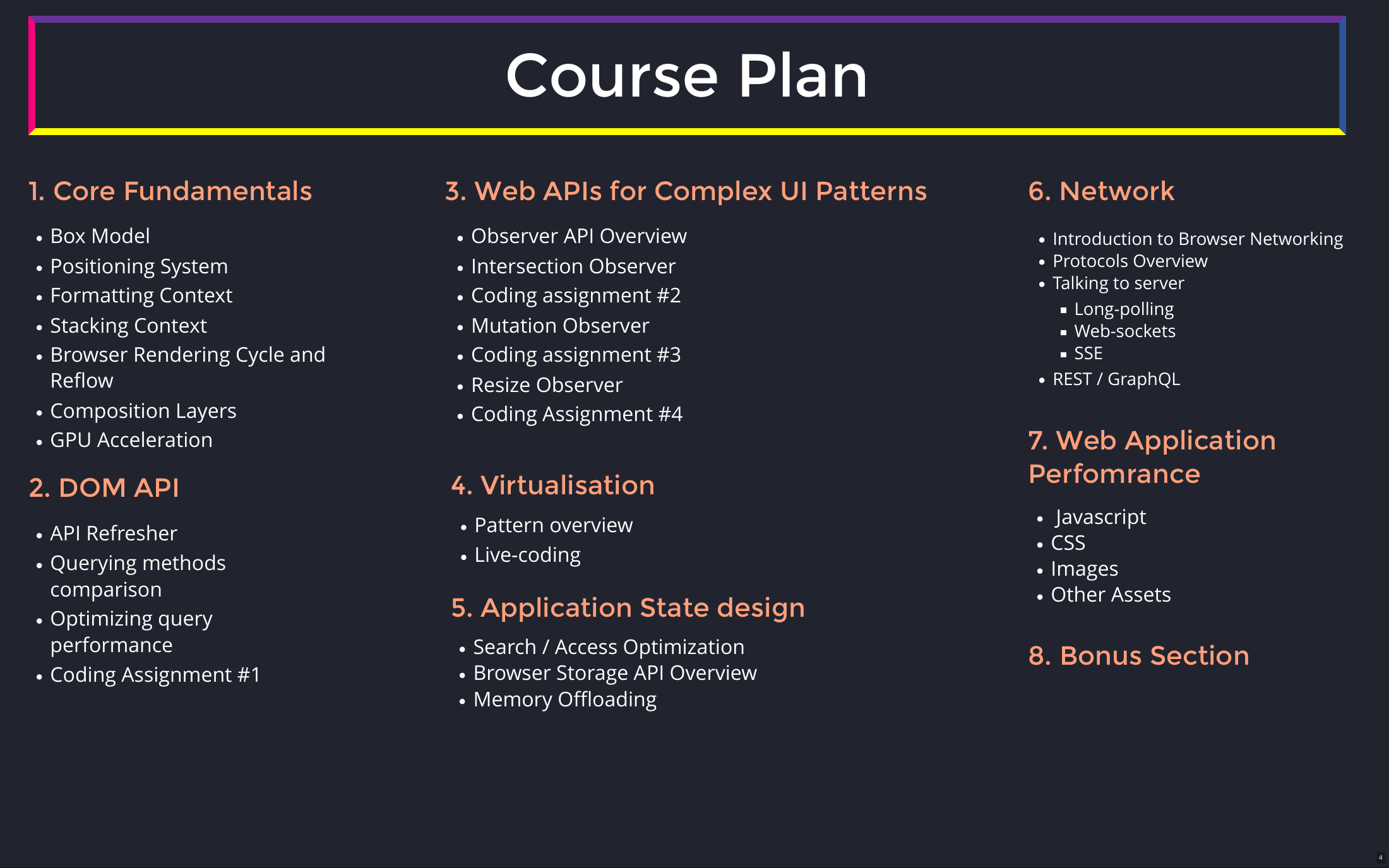 Course Plan
